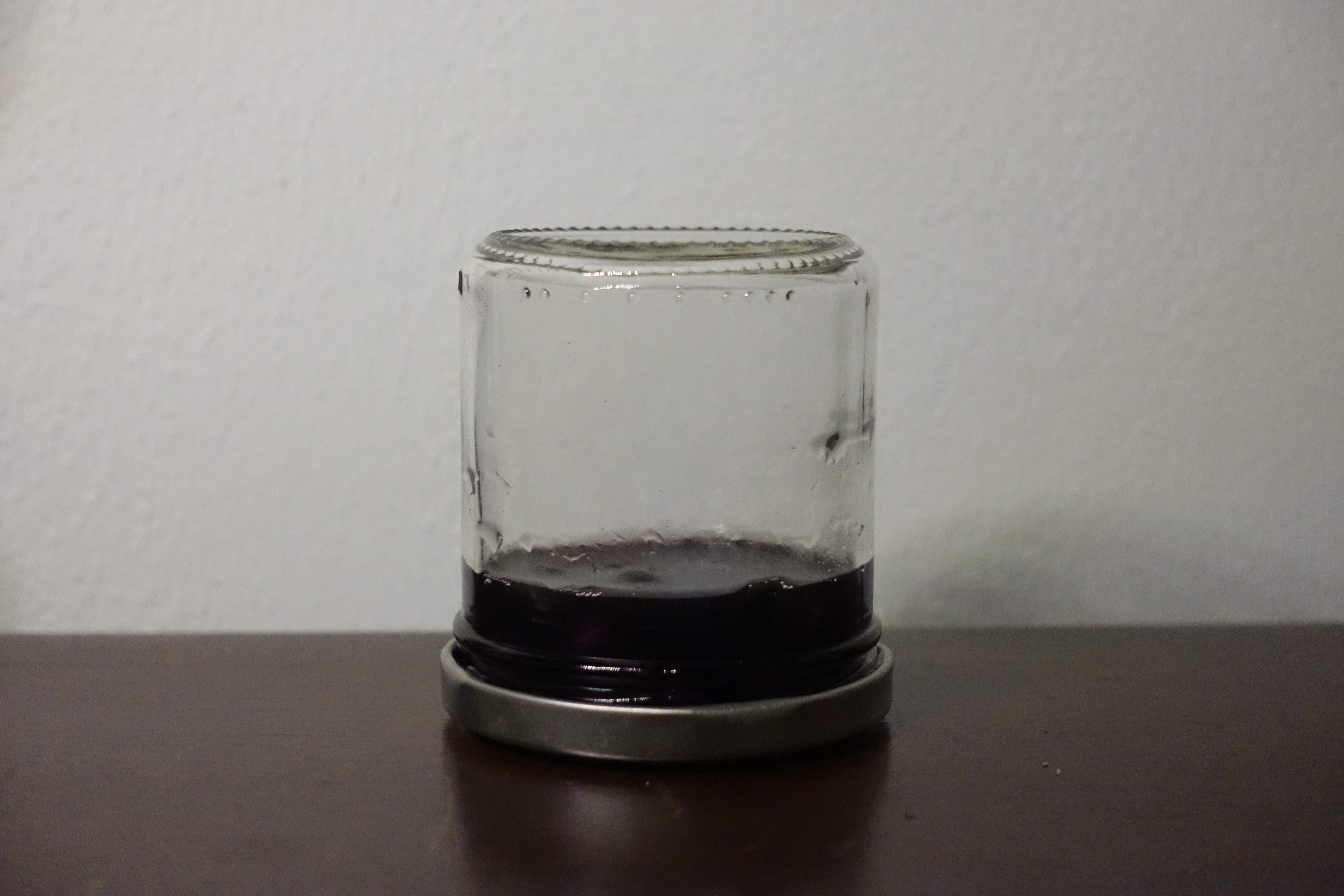 bones soaking in black bean dye